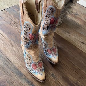 Corral Angel Heart Wing Cowboy Boots
